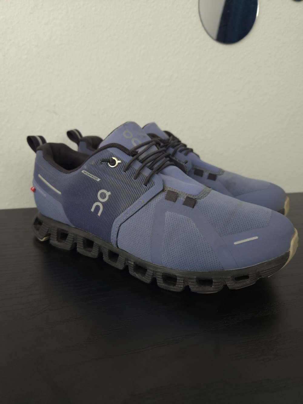 On Running Cloud 5 Waterproof Storm Magnet Blue Running Shoes Women 7.5 59.98142